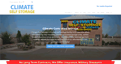 Desktop Screenshot of climateselfstorage.com